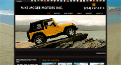 Desktop Screenshot of mikemcgeemotors.com